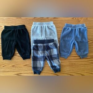 Cozy Kids Fleece Pants- Black, Gray, Blue